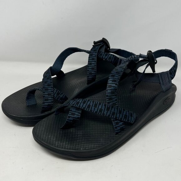 Chaco Mens Z Eddy Steeple Blue Black Strap Thong Toe Loop Sport Sandal‎ Size 13 - Picture 1 of 11